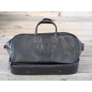 Genuine grain leather M.Par of Scotland professional golfer weekender bag